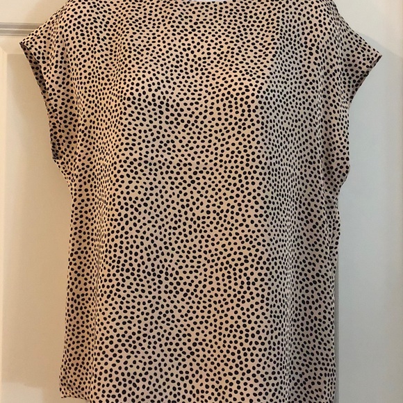 Pale Peach Polka Dot Blouse - Picture 2 of 4